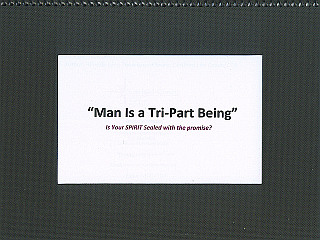 Rhonda's book for sale: "Man is a Tri-Part Being" Is Your SPIRIT Sealed with the promise?